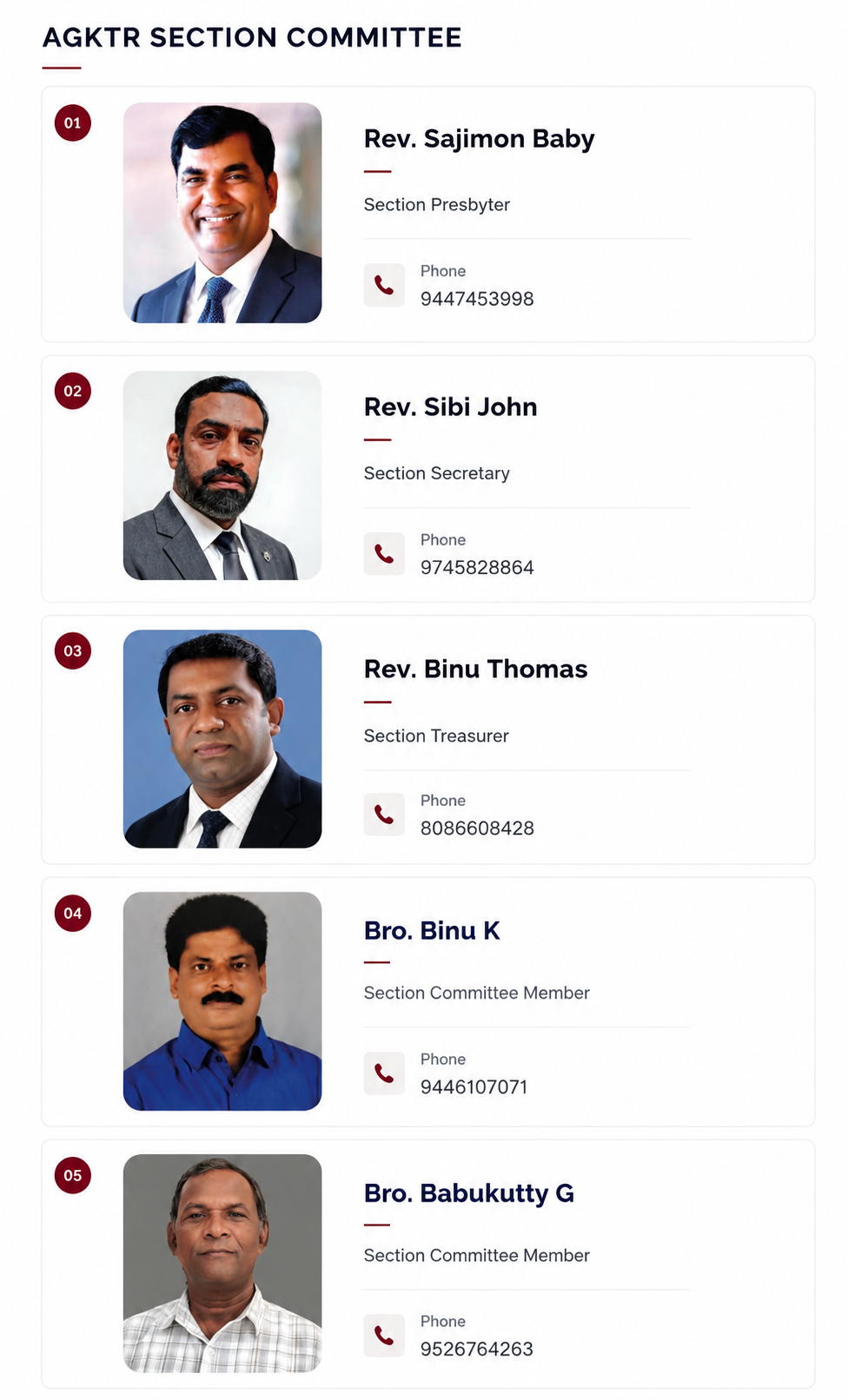 AGKTR Section Committee Members